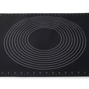 Yumuşak Ölçülü Hamur Açma Matı 45×65 cm Siyah – ana beyaz zemin