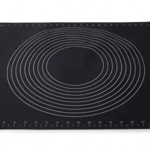 Yumuşak Ölçülü Hamur Açma Matı 45×65 cm Siyah – ana beyaz zemin