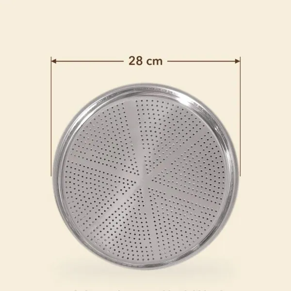 Fırın Ustası Paslanmaz Pizza Tepsisi 28 cm – olculer