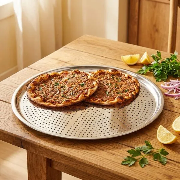 Fırın Ustası Paslanmaz Pizza Tepsisi 36 cm – lahmacun