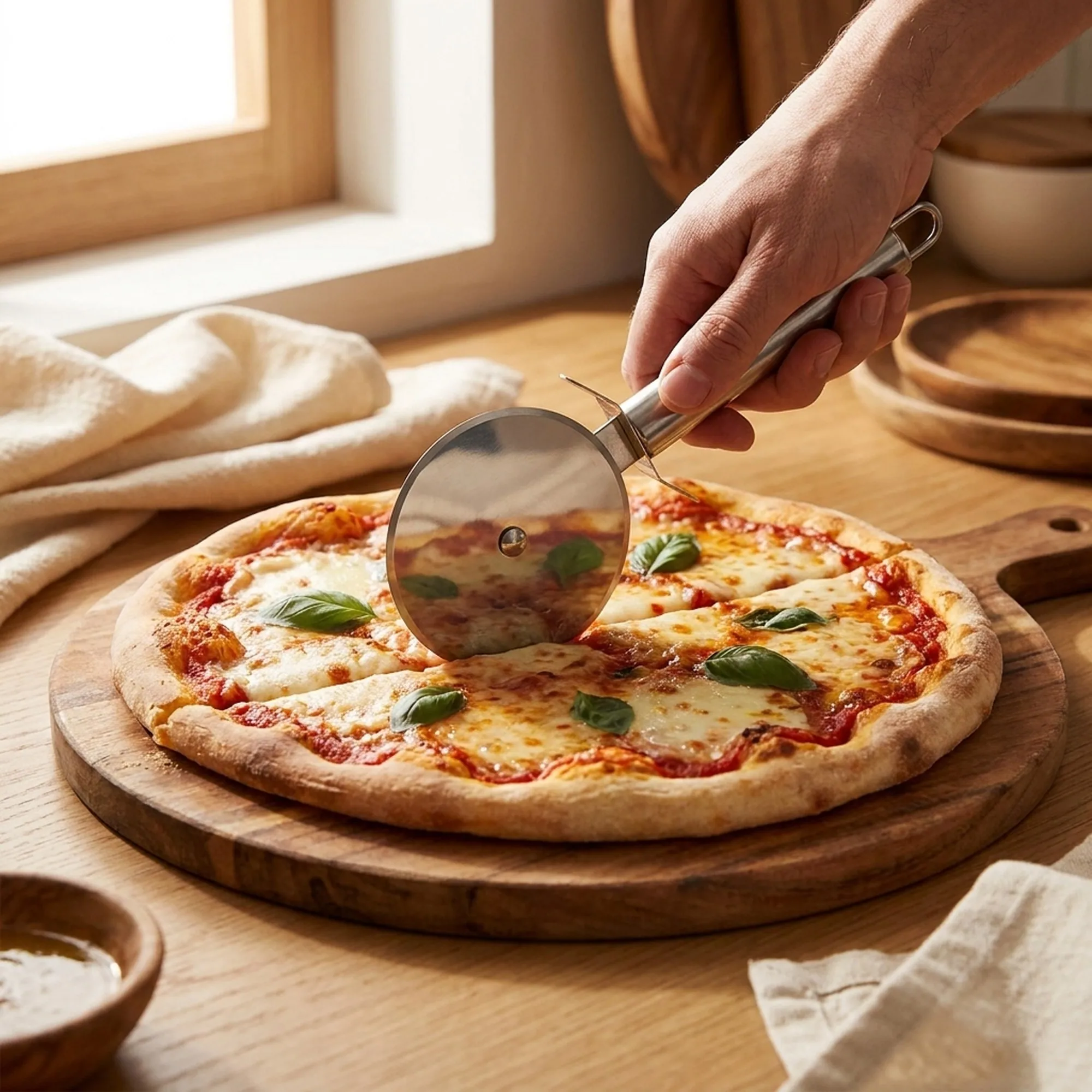 Metal Pizza Ruleti Geniş Çap 9 cm