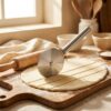 Metal Pizza Ruleti Geniş Çap 9 cm – hamur keserken