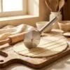 Metal Pizza Ruleti Geniş Çap 9 cm – hamur keserken